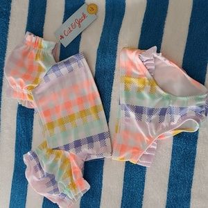 CAT AND JACK SIZE 18 MONTHS GIRLS SWIM BIKINI